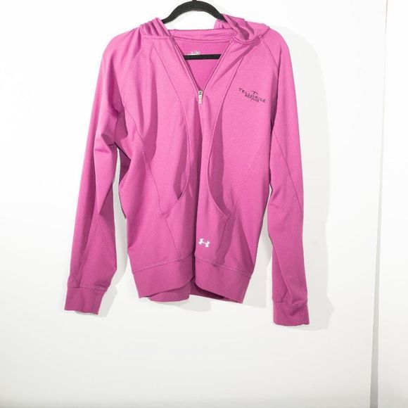 Under Armour Sweaters - Under Armour SweaterPull-Over Hoodie 3/4Zip up with Pockets Pink S-L